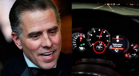 hunter biden 172 mph|New Photos Show Hunter Biden Speeding At 172 MPH, Smoking .